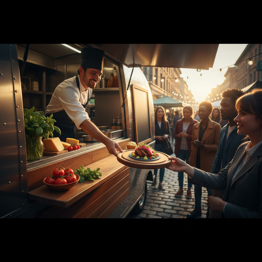 Food trucks gourmet : la restauration nomade monte en gamme