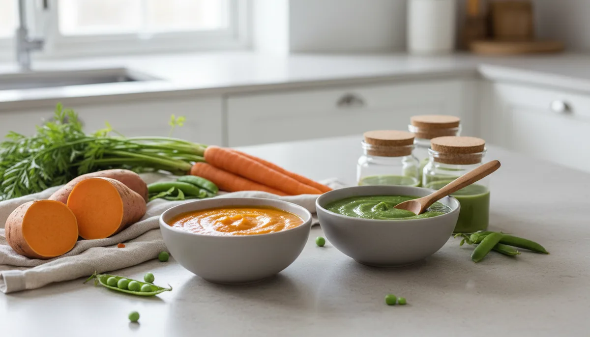 Repas bébé bio : guide des marques, menus par âge et recettes maison